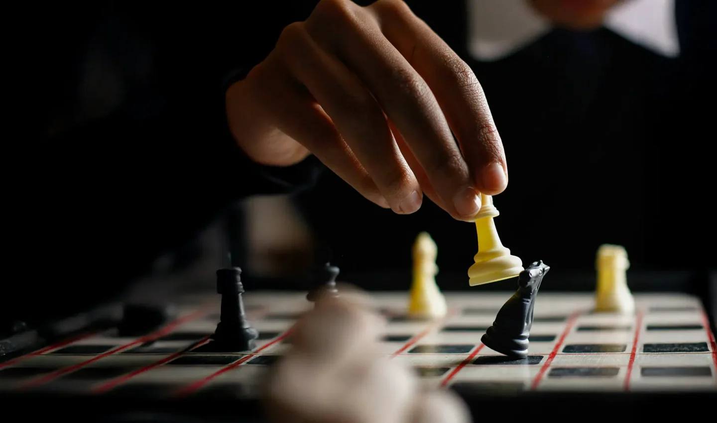 Photo d'un échiquier