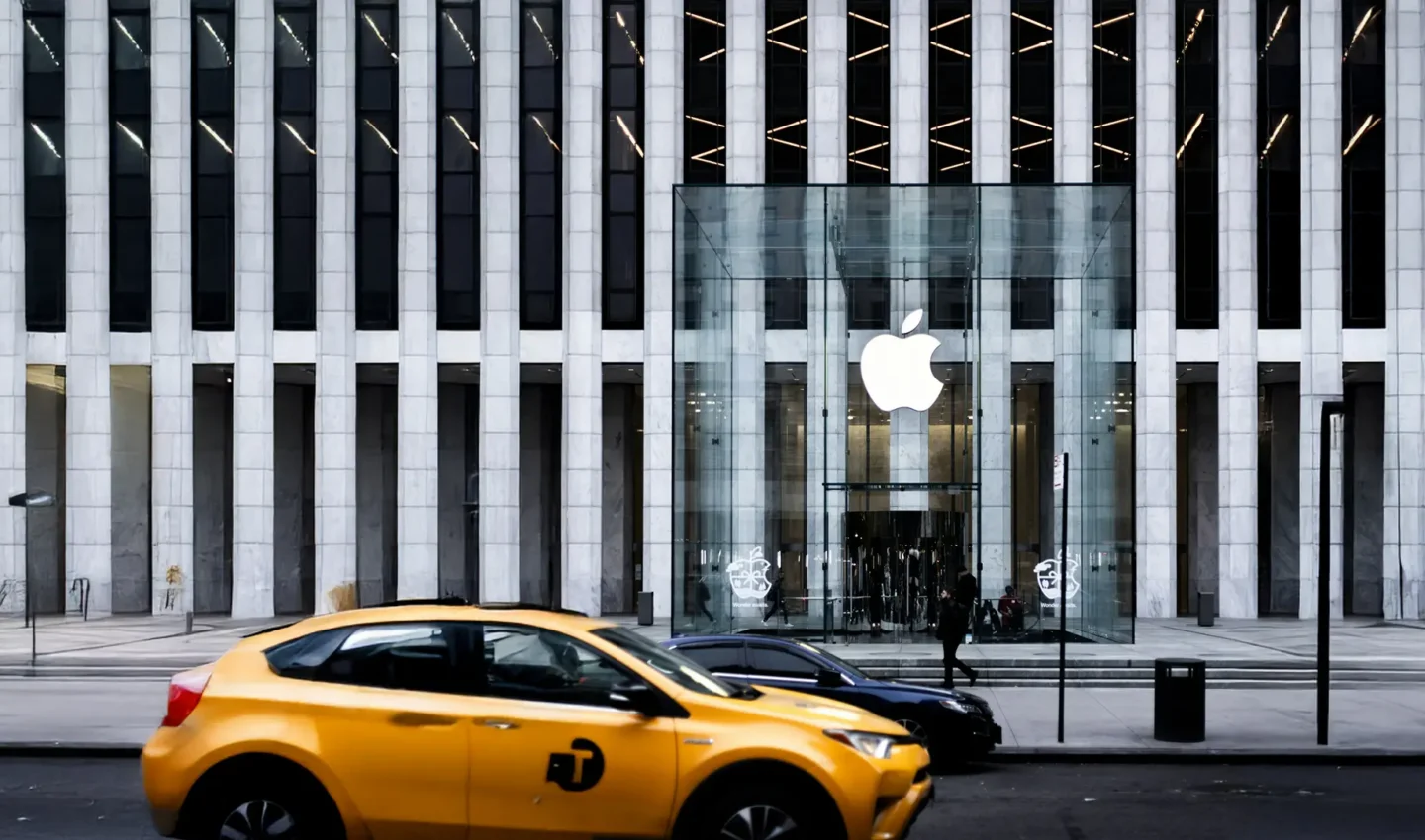 Photo de la façade d'Apple